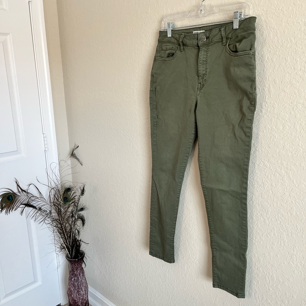 Wrap + Weft green jeans 32x29